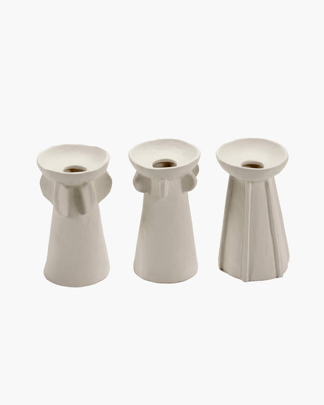 Serax - marie michielssen marie - asortyment wazonów - beżowy - 8 ø - h 14cm - 3 sztuki