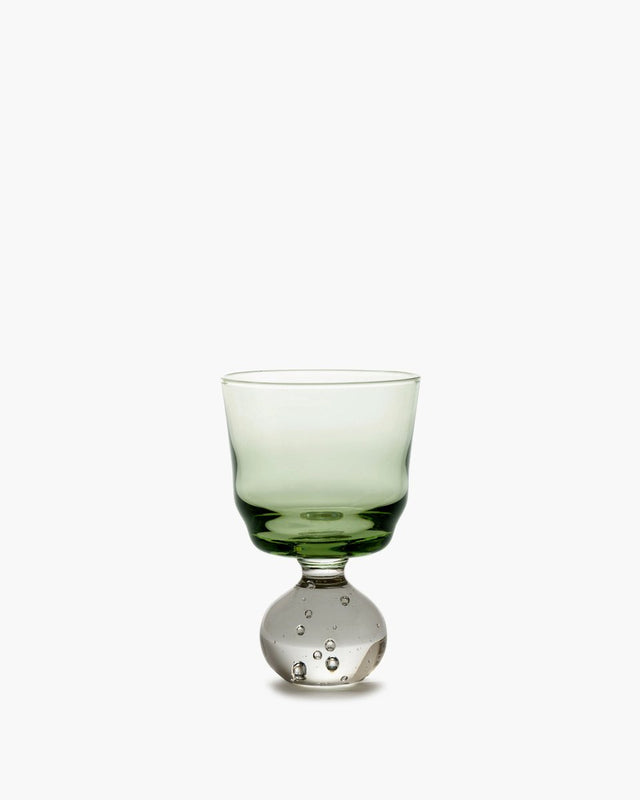 Serax - bela silva - eternal snow - waterglas s - groen - 6 ø - 6 stuks