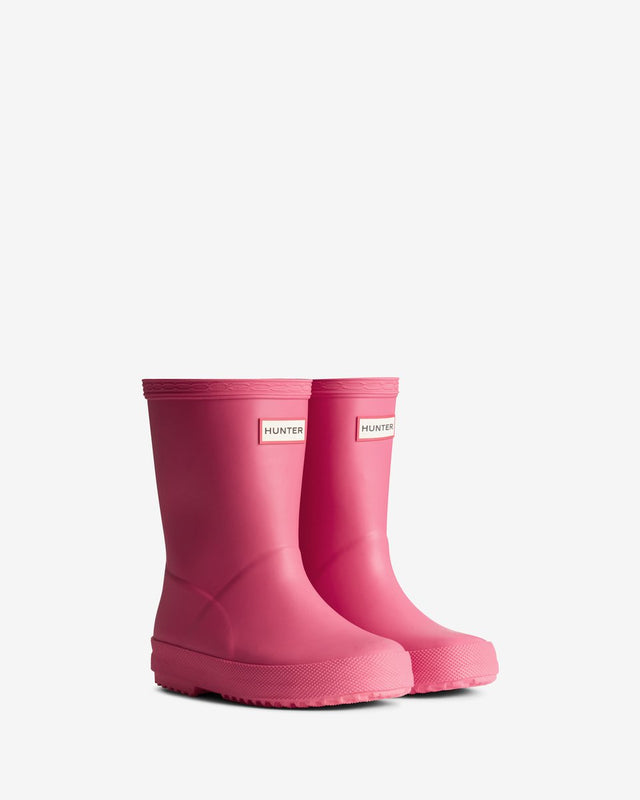Kalosze Hunter First Boot unisex - różowe