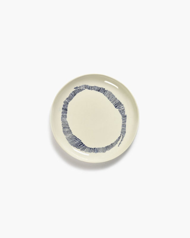 Serax - ottolenghi feast - bord s - wit blauw - 19 ø - 2 stuks