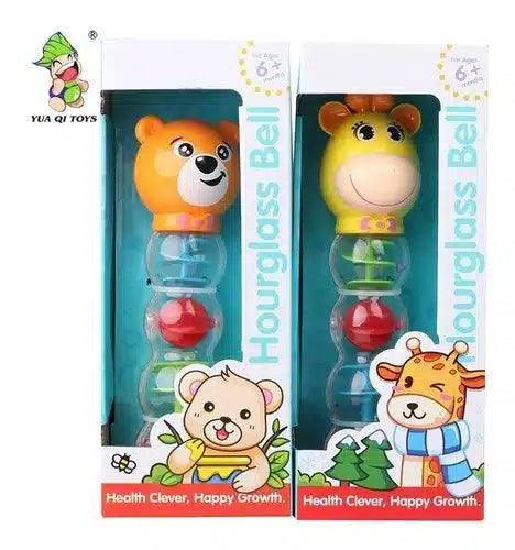 Grzechotka klepsydrowa Jonotoys w 2 wersjach.