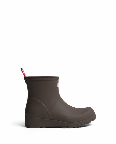 Hunter womens play short boot dames regenlaarzen - bruin 42