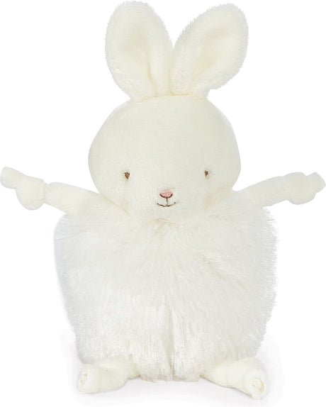 Króliczki by the Bay przytulanka Roly Poly Bun Bunny - wypchane zwierzę - haftowane detale - królik - 13 cm - biały