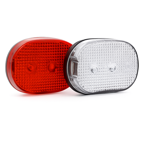 Zestaw oświetlenia krawędziowego City - 3 LED - przód + tył - zawiera baterie