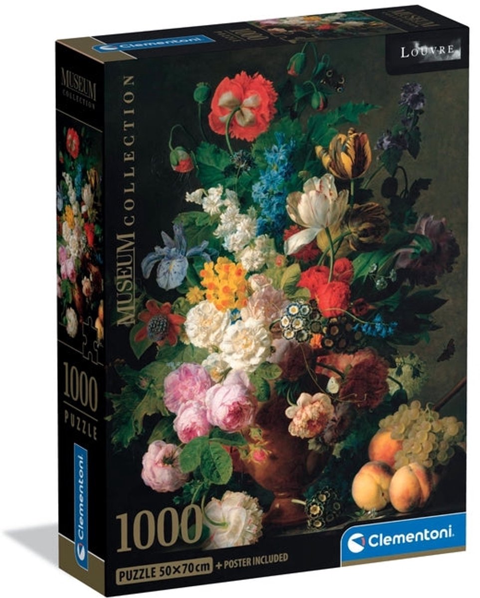 Clementoni - puzzle - 1000 elementów - miska kwiatów - puzzle dla dorosłych