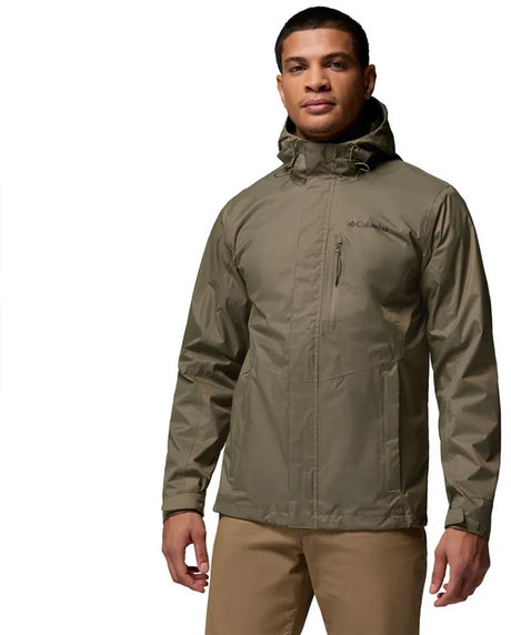 Columbia pouring adventure™ iii jacket heren outdoorjas - stone green s