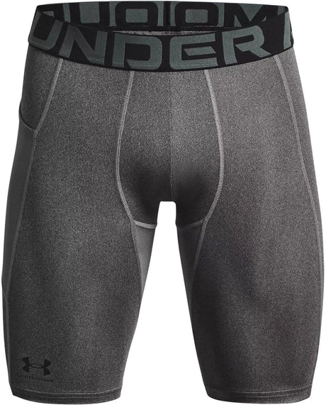 Under armour ua hg armour lng shorts heren sportbroek - grijs - zwart m