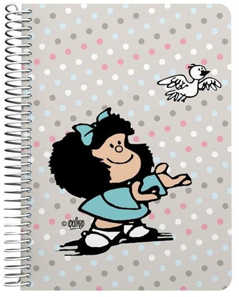 Mafalda schrift ptak wielokolorowy quarto 80 arkuszy