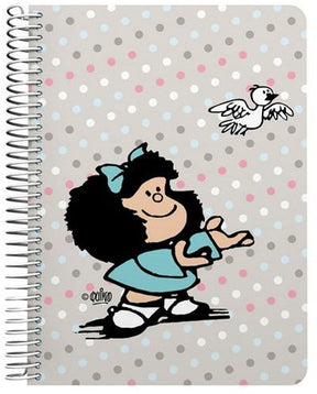 Mafalda schrift ptak wielokolorowy quarto 80 arkuszy