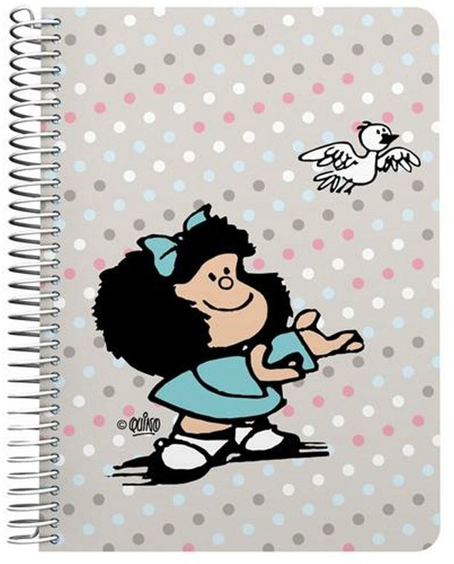 Mafalda schrift ptak wielokolorowy quarto 80 arkuszy