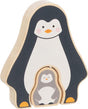 Goki drewniana puzzle stojąca Pinguint, 2.