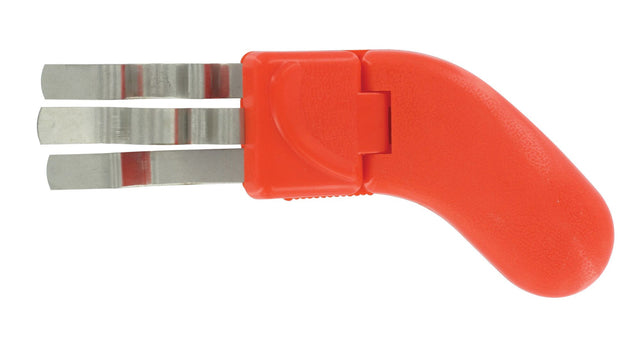 Rozenontdoorner dornlos, rvs, rood