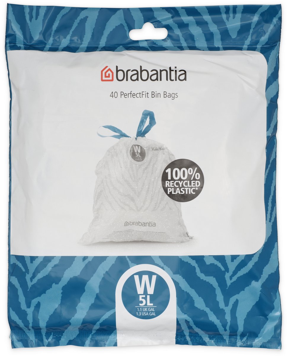Worki na śmieci Brabantia Perfectfit - 5 l - kod w - 40 sztuk
