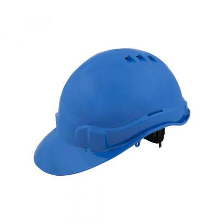 Kask ochronny w kolorze niebieskim