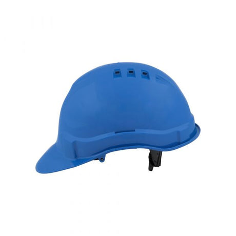 Kask ochronny w kolorze niebieskim
