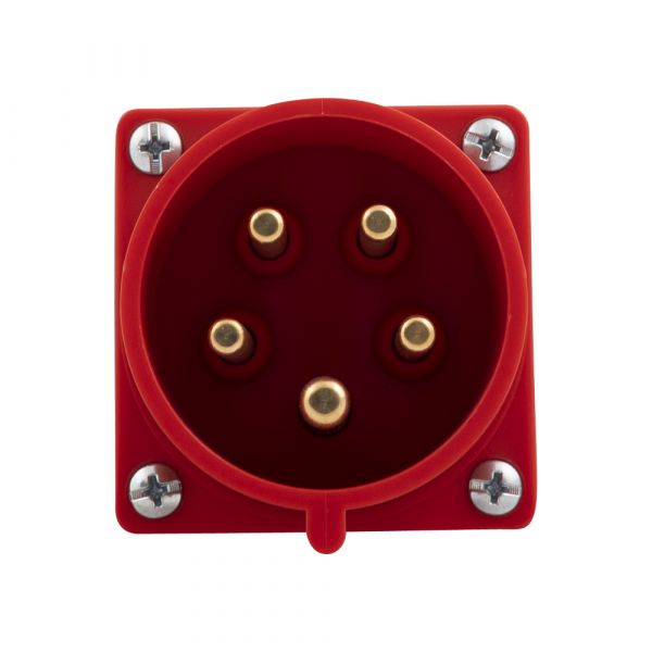 GP CEE 5P 32A 400V OPB WCD czerwony z pinami - 6315177