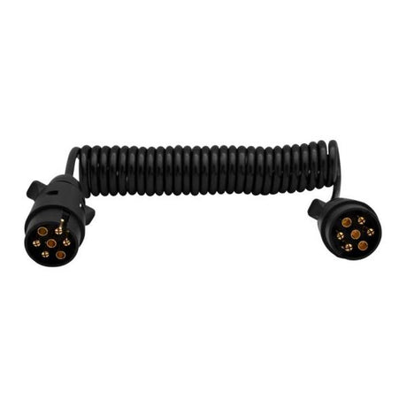 Kabel spiralny 7 szt. Wtyczki 12V