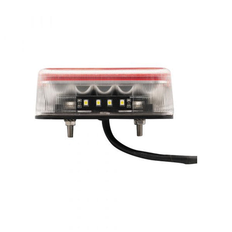 Lampa tylna podwozia przyczepy 98x105mm. LED biała l=r