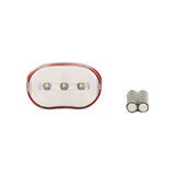Lampka rowerowa 3 diody LED w kolorze białym