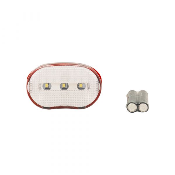 Lampka rowerowa 3 diody LED w kolorze białym