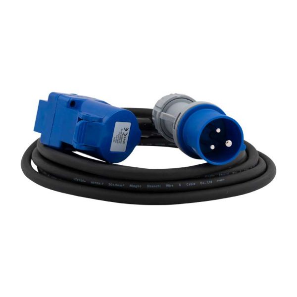 Kabel przedłużacz CEE 5 m. Z Duostekkerem