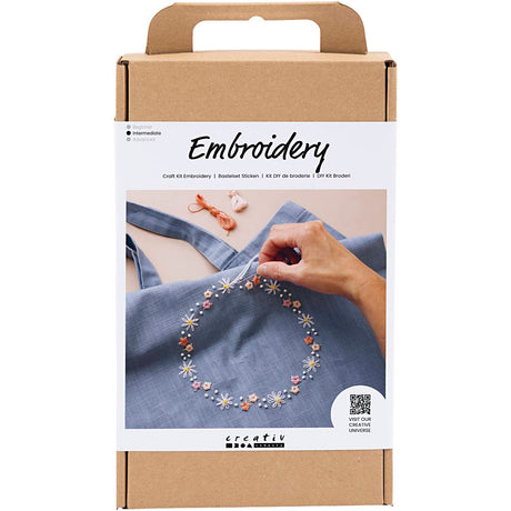 Firma Creativ Hobbyset Haft gołębia niebieska torba do noszenia