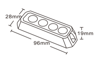 Lampa błyskowa LED proline 10-30 V 4 diody LED