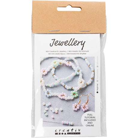 Firma Creativ Mini Hobbyset Biżuteria Elastyczna bransoletka i kolczyka