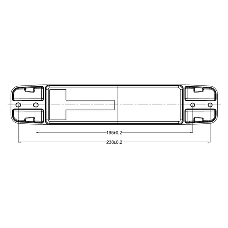 Lampa tylna slimline 4 funkcje 12-24v LED