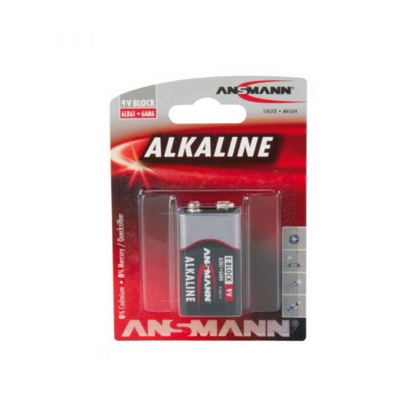 Bateria alkaliczna 9 V.