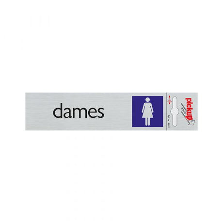 Płyta aluminiowa damska - 165x44 mm samoprzylepna.
