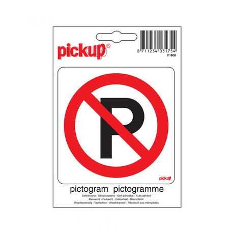Brak naklejki parkingowej - 100x100 mm.