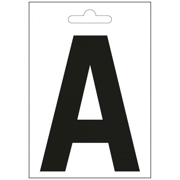 Litera żeglarska czarna 100 mm.