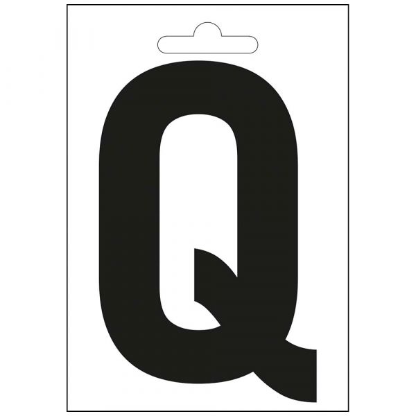 Litera morska q czarna 100 mm.