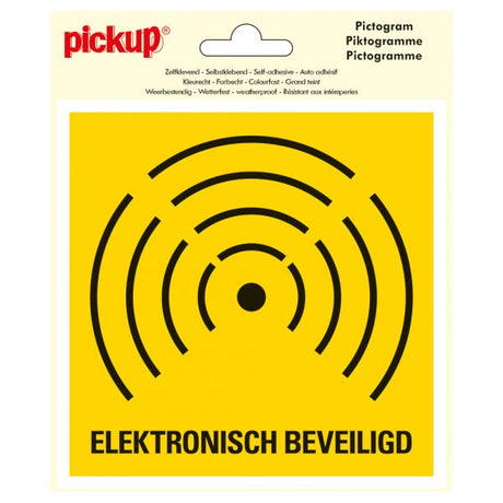 Naklejka zabezpieczona elektronicznie - 150x150 mm.