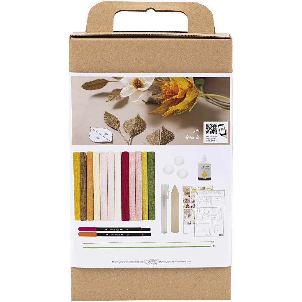 Firma Creativ Hobbyset Crepe Paper Flowers Bukiet