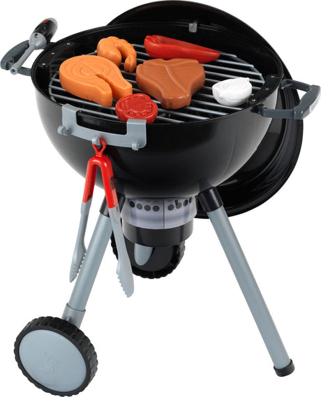 Klein Toys Weber Zabawkowy grill - 40x32x53 cm - w tym. akcesoria, efekty świetlne i dźwiękowe - wielokolorowe