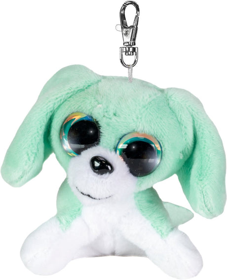 Pluszowy breloczek do kluczy dla psa Tactic Lumo Stars Tommy 8,5 cm zielono-biały.