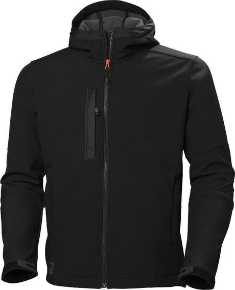 Helly hansen kensington softshell z kapturem 74230 - męski - czarny - s