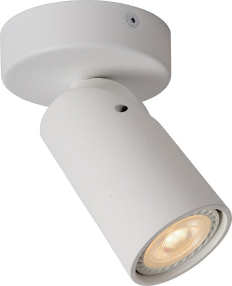 Lucide xyrus - reflektor sufitowy (lampa sufitowa) - ø 9 cm - led przyciemniany do ciepłego - gu10 - 1x5w 2200k 3000k - biały