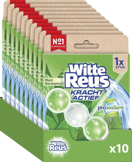 Kostka toaletowa White Giant Pro Nature Mint Eucalyptus 50g - Kostki toaletowe - opakowanie wartościowe - 10 sztuk
