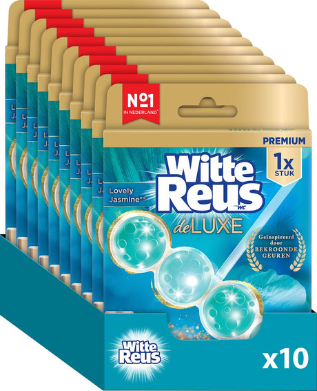 Kostka toaletowa White Giant Deluxe Lovely Jasmine 50g - kostki toaletowe - opakowanie wartościowe - 10 sztuk