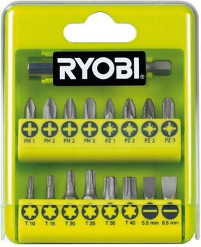 Ryobi rak17sd serie - bitset - 17 stuks - magnetische houder