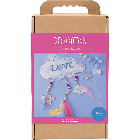 Firma Creativ https: www.cchobby.nl hobbyset-decoration-cloud-moon-star-glittercolors-pastelcolors-1-box