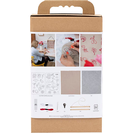 Firma Creativ https: www.cchobby.nl hobbyset-embroidery-hanging-decoration-flax-1-box
