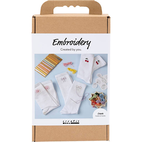Firma Creativ https: www.cchobby.nl hobbyset-embroidery-socks-white-1-box
