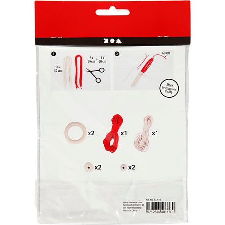 Firma Creativ https: www.cchobby.nl kreatywny-mini-kit-macrame-elf-h-14-cm-1-doos