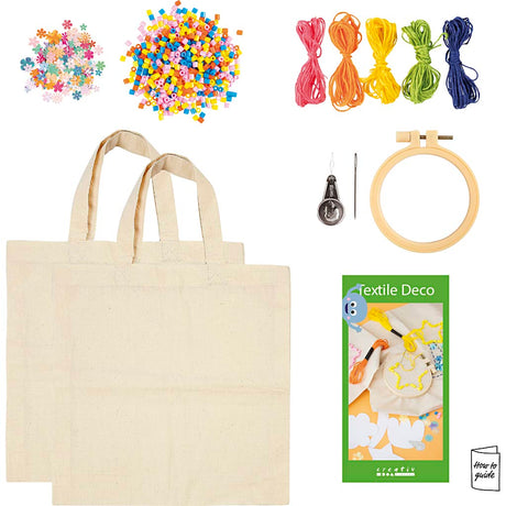 Firma Creativ https: www.cchobby.nl my-craft-station-textile-decoration-various-colors-1-box