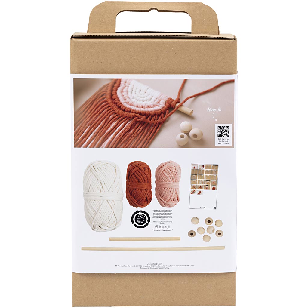 Firma Creativ https: www.cchobby.nl hobbyset-macrame-walldecoration-1-box