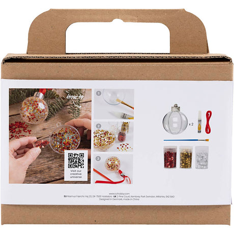 Firma Creativ https: www.cchobby.nl mini-hobbyset-christmas-balls-sequins-1-box